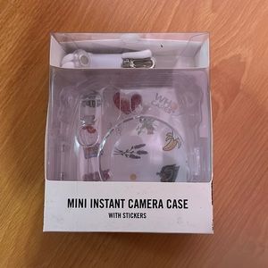 Mini Instant Camera Case With Stickers (Clear) BRAND BEW UNOPENED